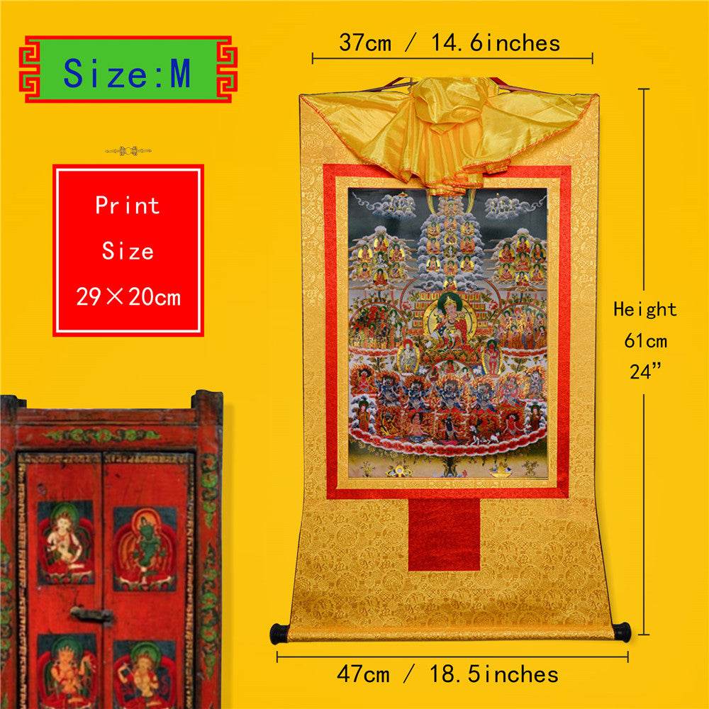 Guru Rinpoche Refuge Tree - Gandhanra-ART