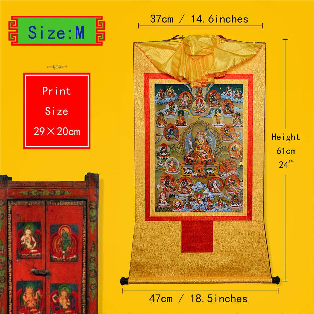 Guru Rinpoche and Deitiesof Nyingma School - Gandhanra-ART