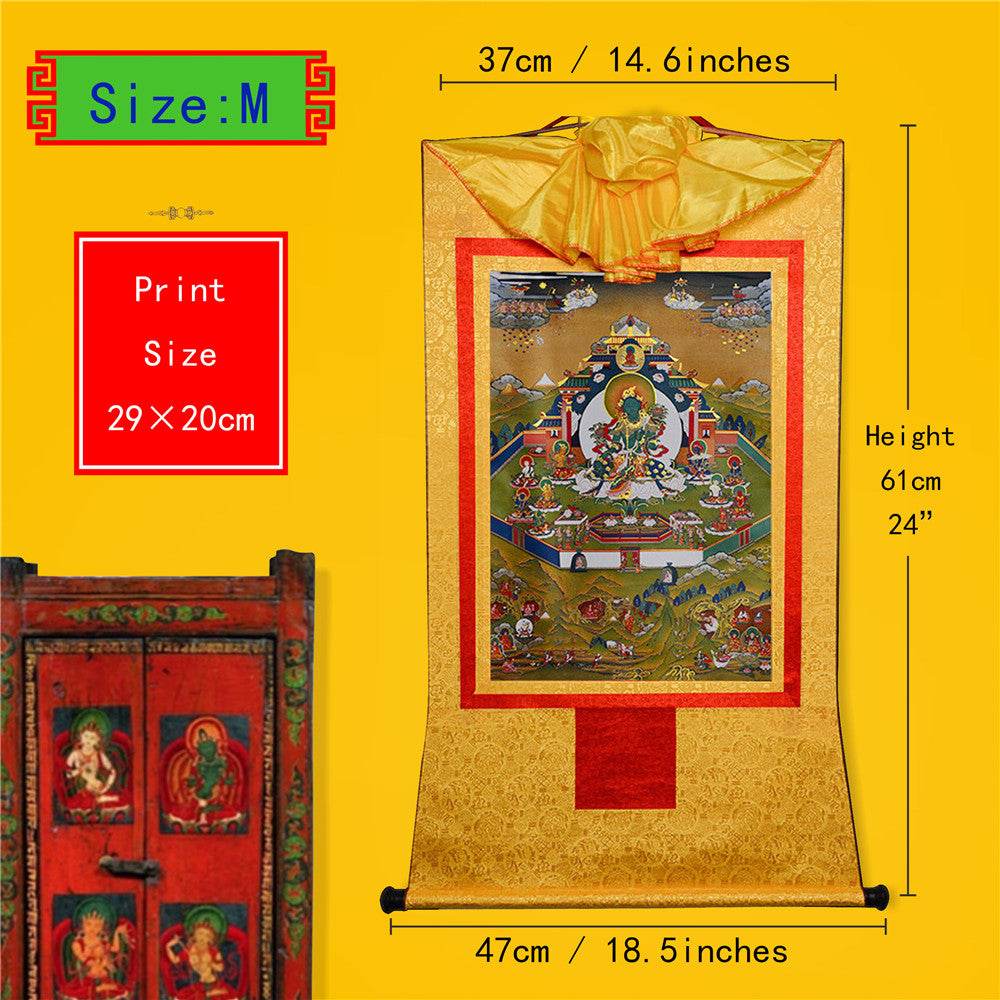 Green Tara in Mandala - Gandhanra-ART