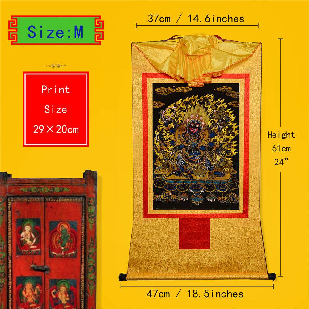 ནག་པོ་ཆེན་པོ། Six Armed Mahakala-Black Type - Gandhanra-ART