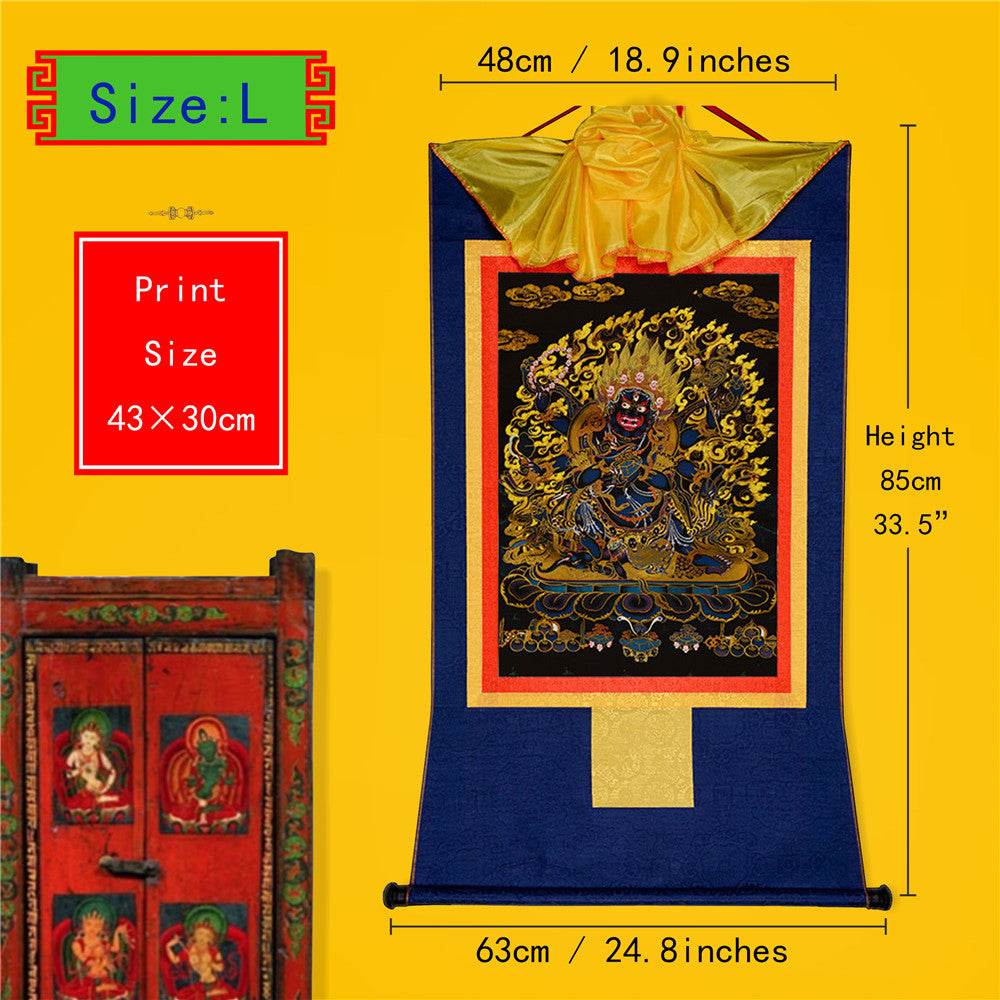 ནག་པོ་ཆེན་པོ། Six Armed Mahakala-Black Type - Gandhanra-ART