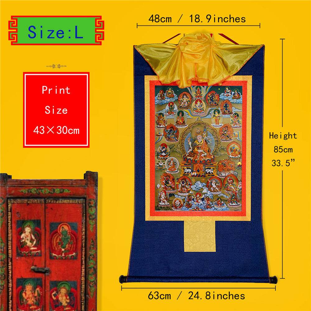 Guru Rinpoche and Deitiesof Nyingma School - Gandhanra-ART