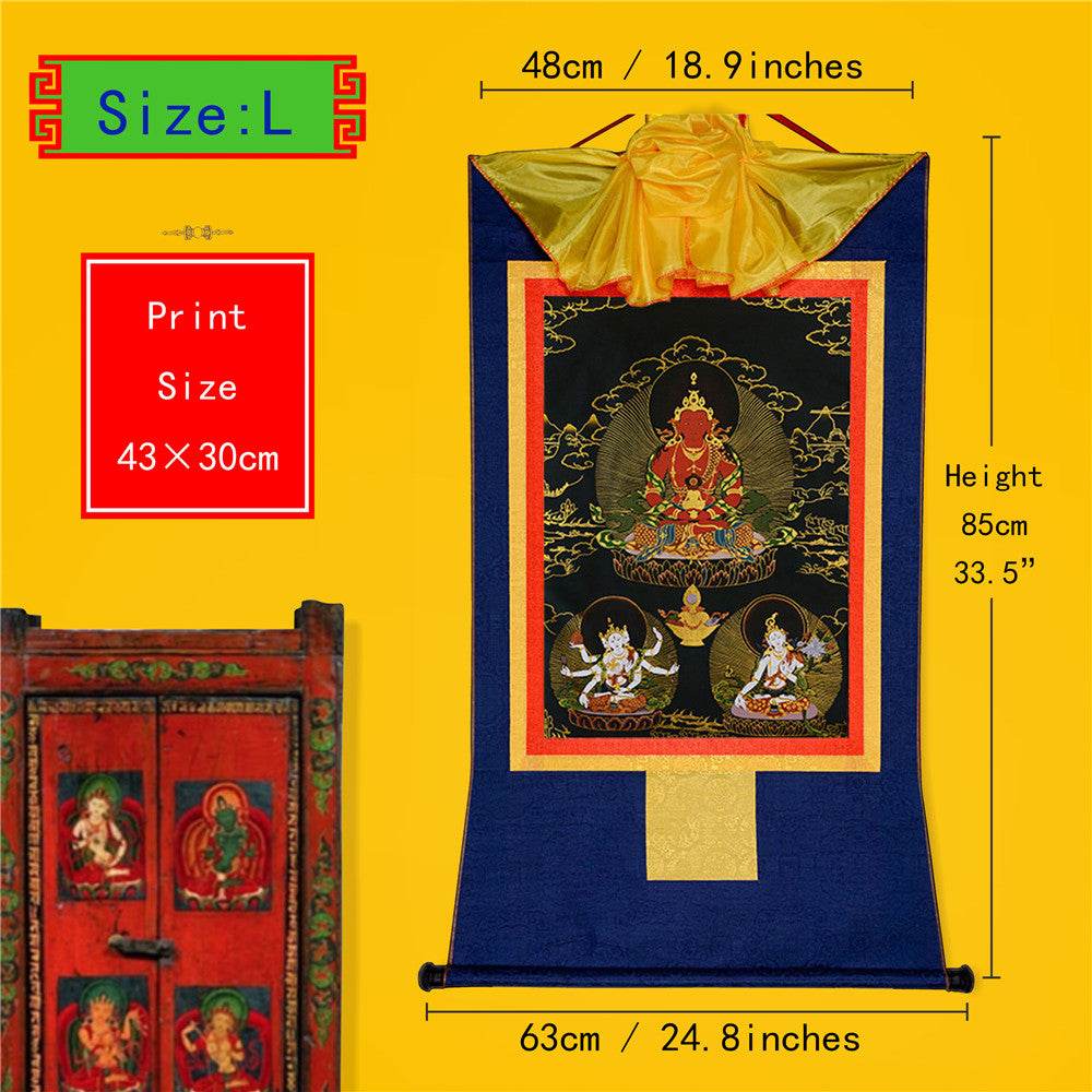 Amitayus-Buddha Of Infinite Life - in Black Type - Gandhanra-ART