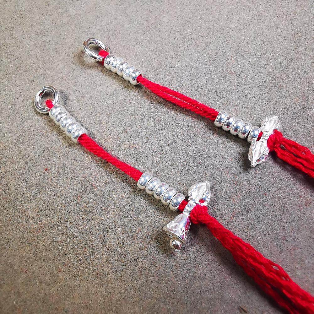 4mm Sterling Silver Prayer Bead Counters with Dorje and Vajra Pendant - Gandhanra-ART