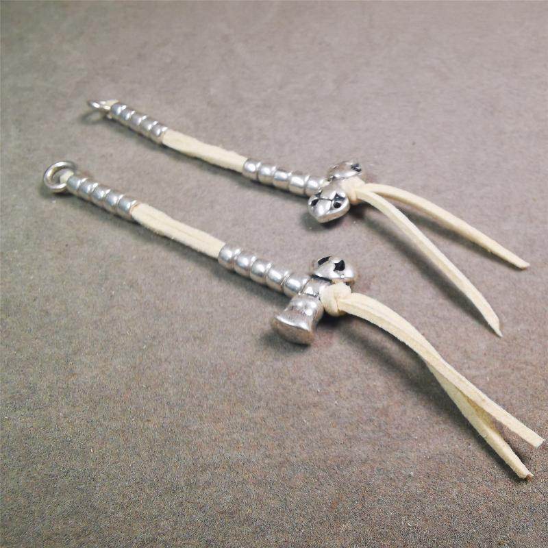 5mm Brass Prayer Bead Counters with Vajra and Bell Pendant - Gandhanra-ART