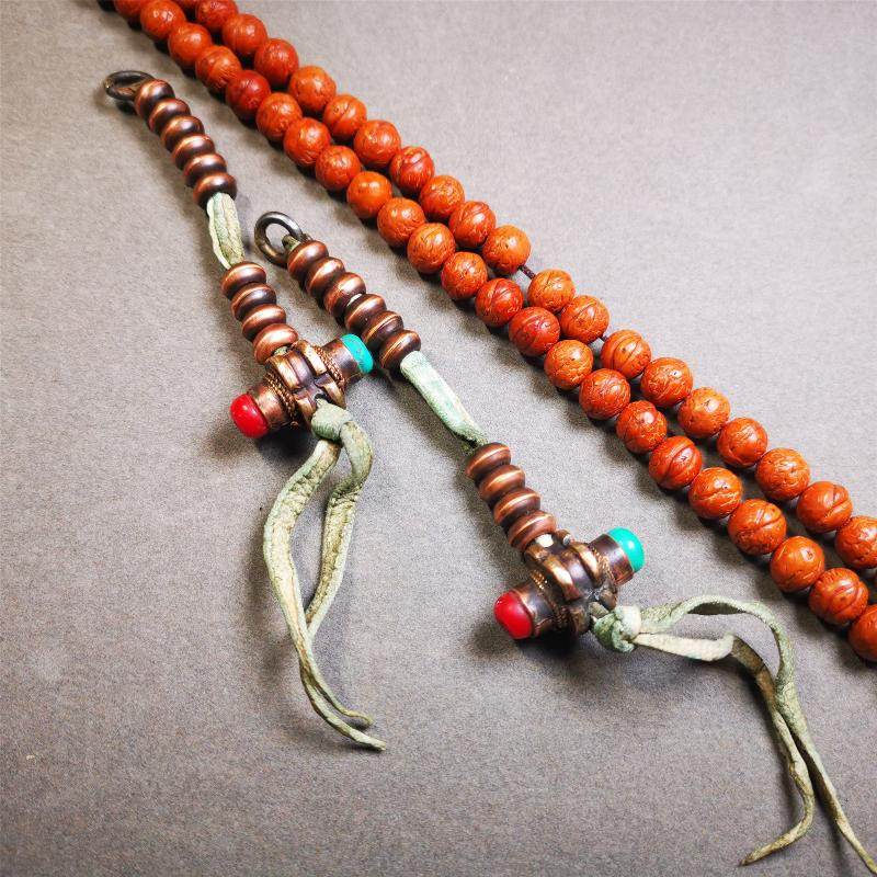 9mm Copper Prayer Bead Counters - Gandhanra-ART