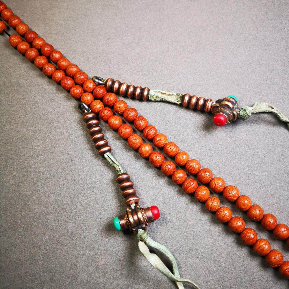 9mm Copper Prayer Bead Counters - Gandhanra-ART