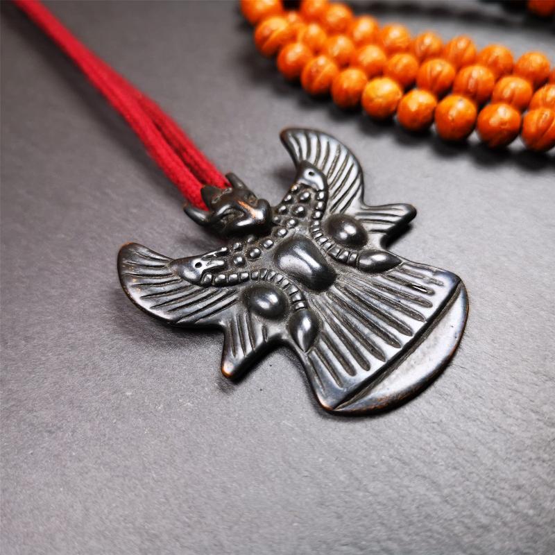 Garuda Amulet - 2.05" - Black Type