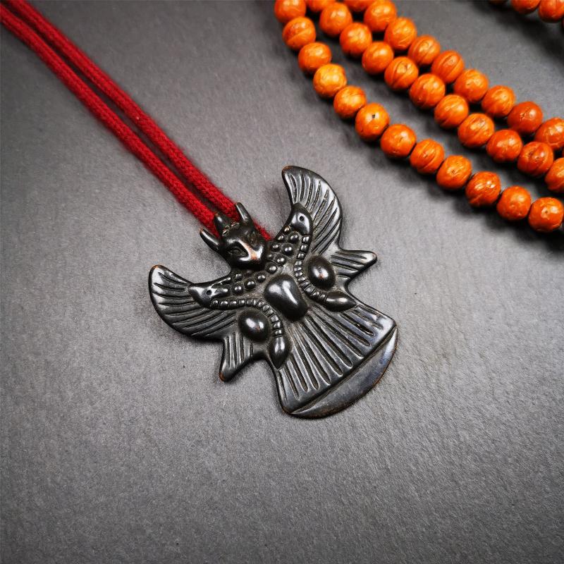 Garuda Amulet - 2.05" - Black Type