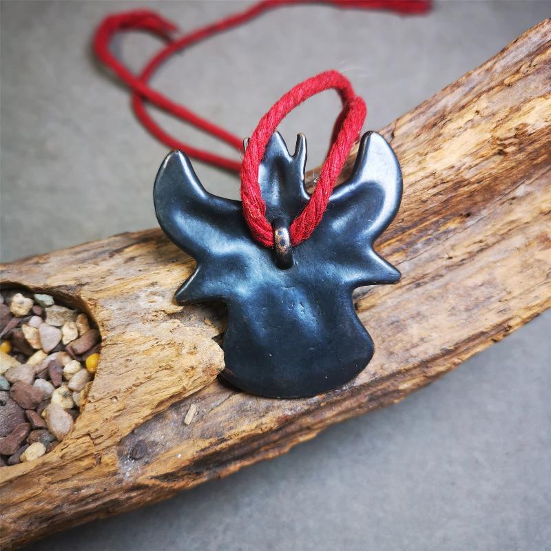 Garuda Amulet - 2.05" - Black Type