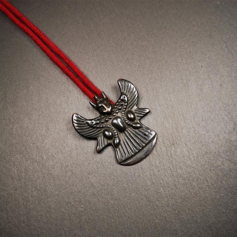 Garuda Amulet - 2.05" - Black Type