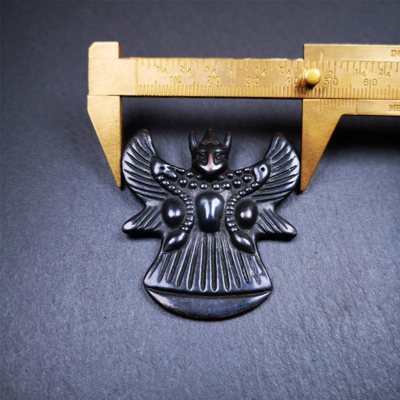 Garuda Amulet - 2.05" - Black Type