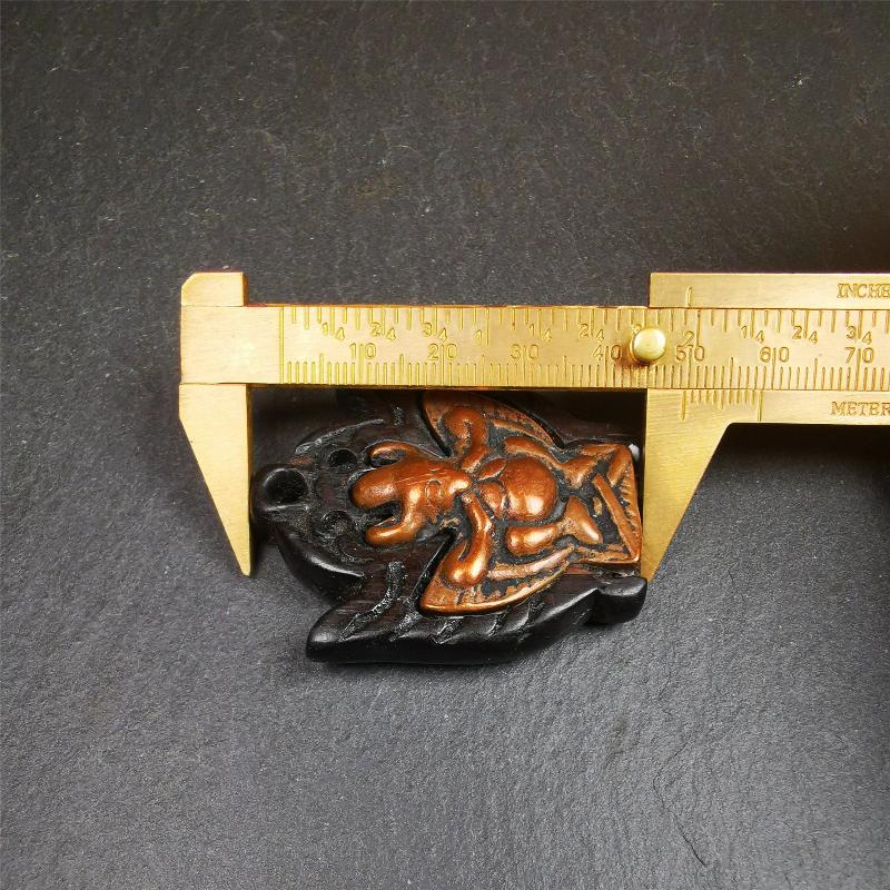 Garuda Amulet - 1.96" - Woodblock