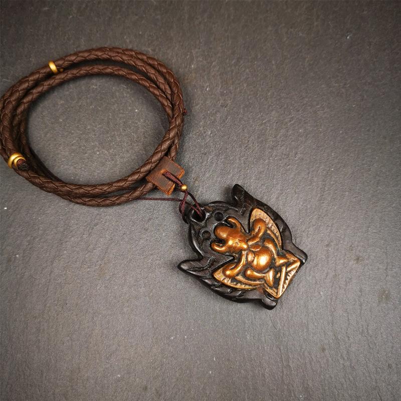 Garuda Amulet - 1.96" - Woodblock