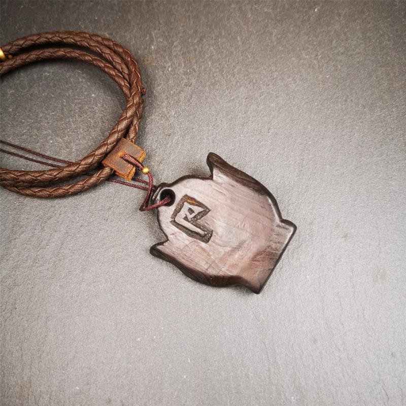 Garuda Amulet - 1.96" - Woodblock