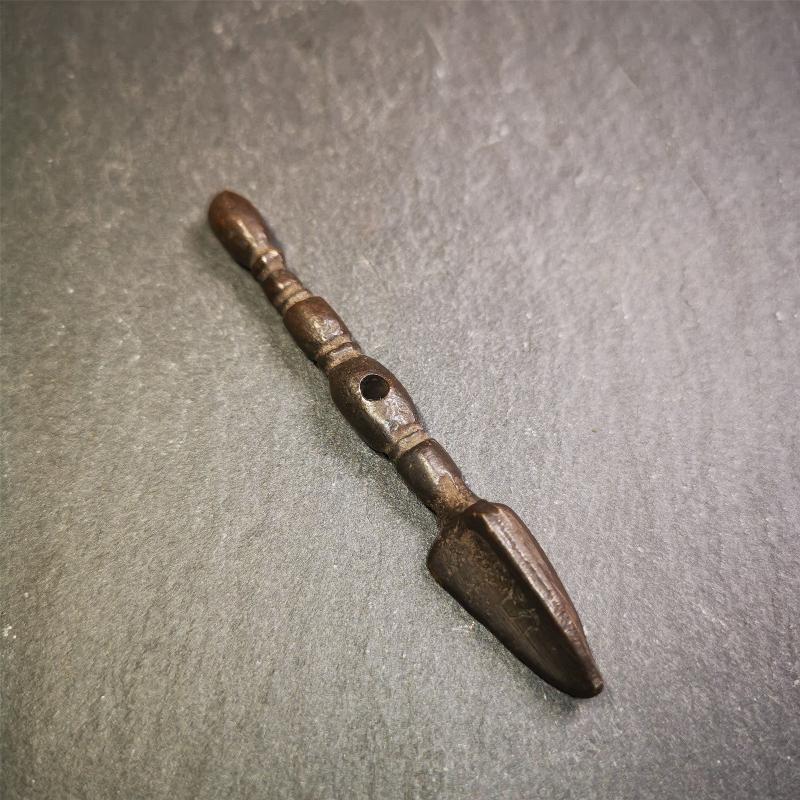 Tibetan Buddhist Amulet Pendant Kila Phurba Phurpa, 2.56" × 0.28"