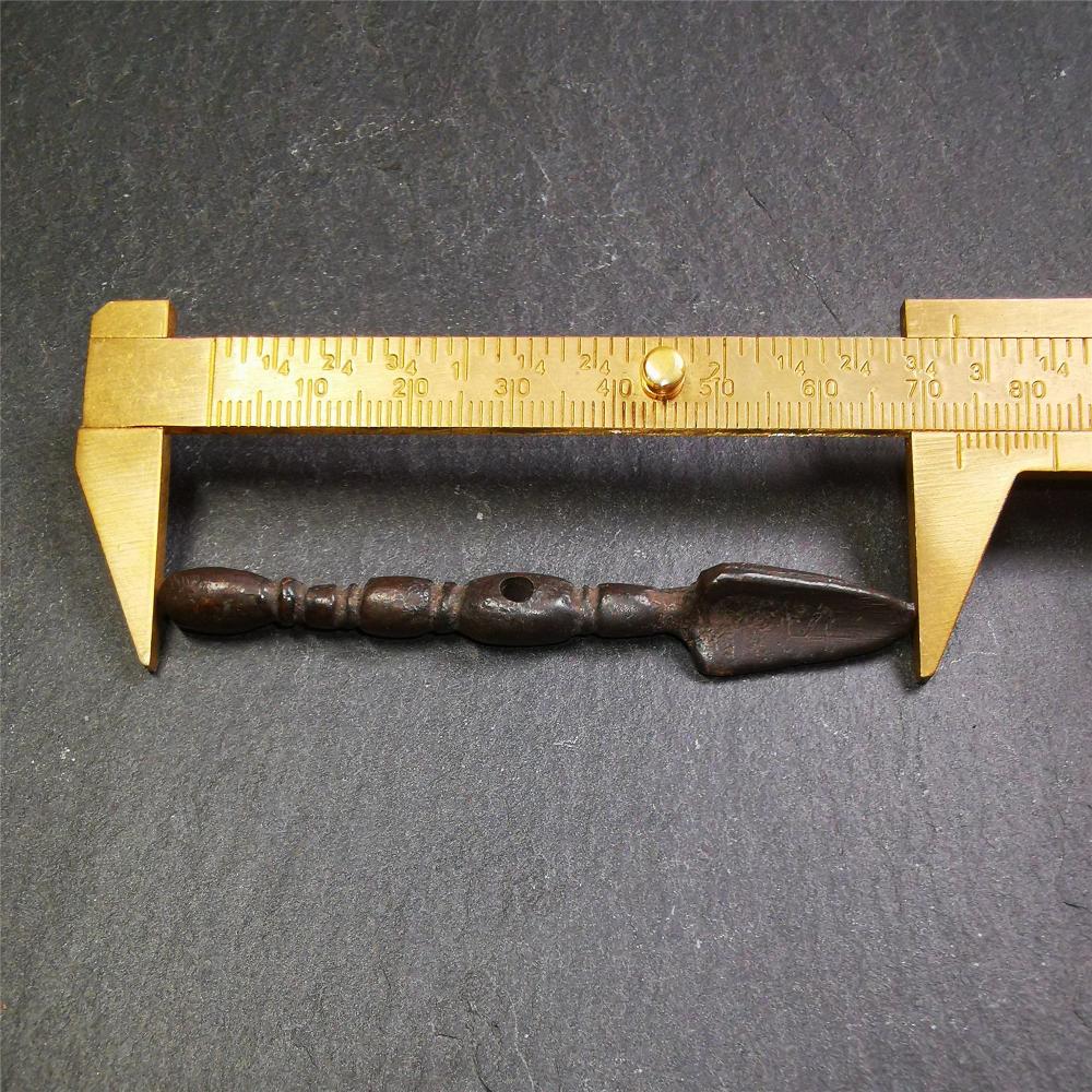 Tibetan Buddhist Amulet Pendant Kila Phurba Phurpa, 2.56" × 0.28"