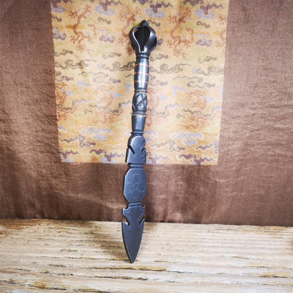 Gandhanra Tibetan Buddhist Ritual Implement - Phurba - Manjusri Sword