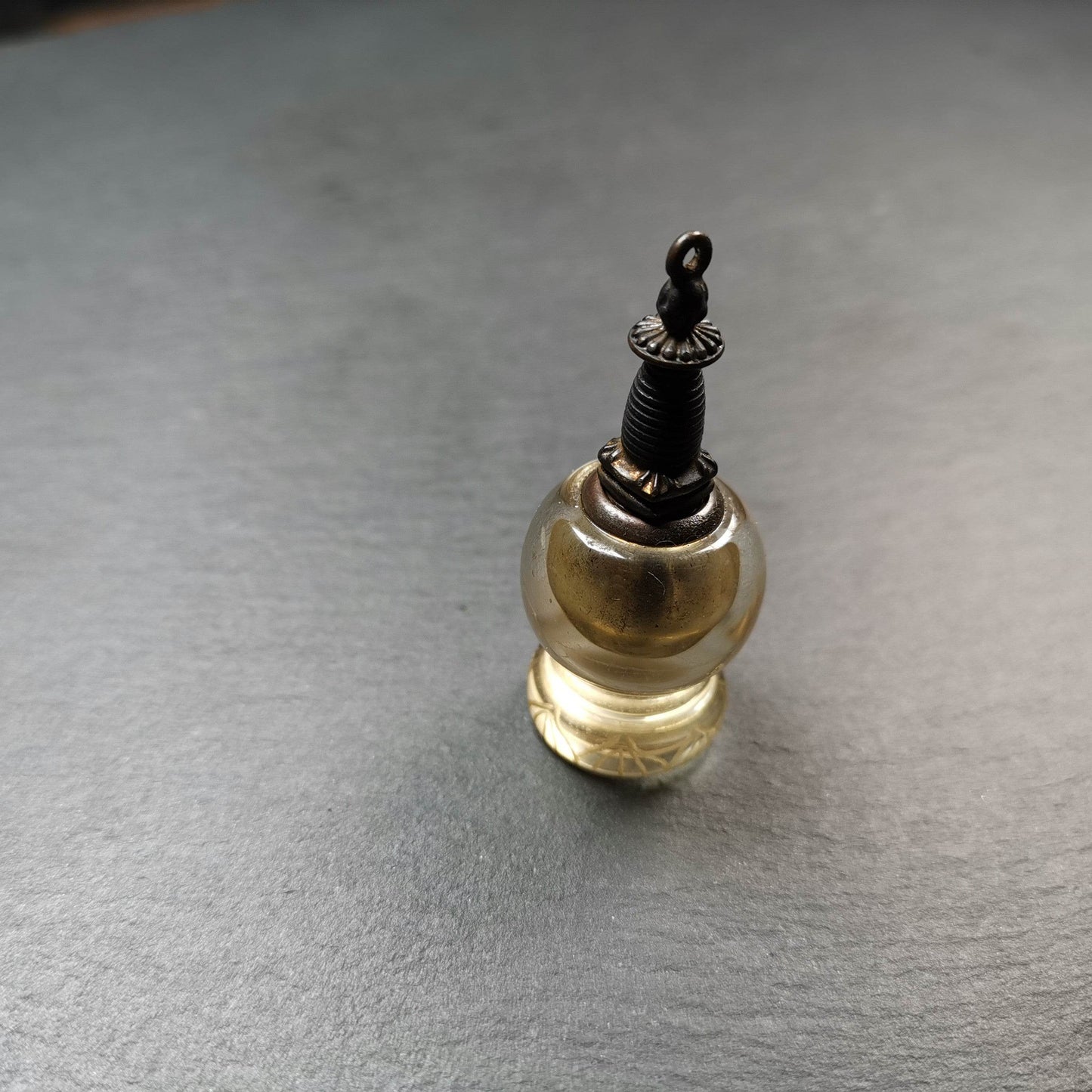 Buddhist Amulet,Crystal Stupa Pendant,Pagoda,Buddhist Tower,Gau Shrine - Gandhanra-ART