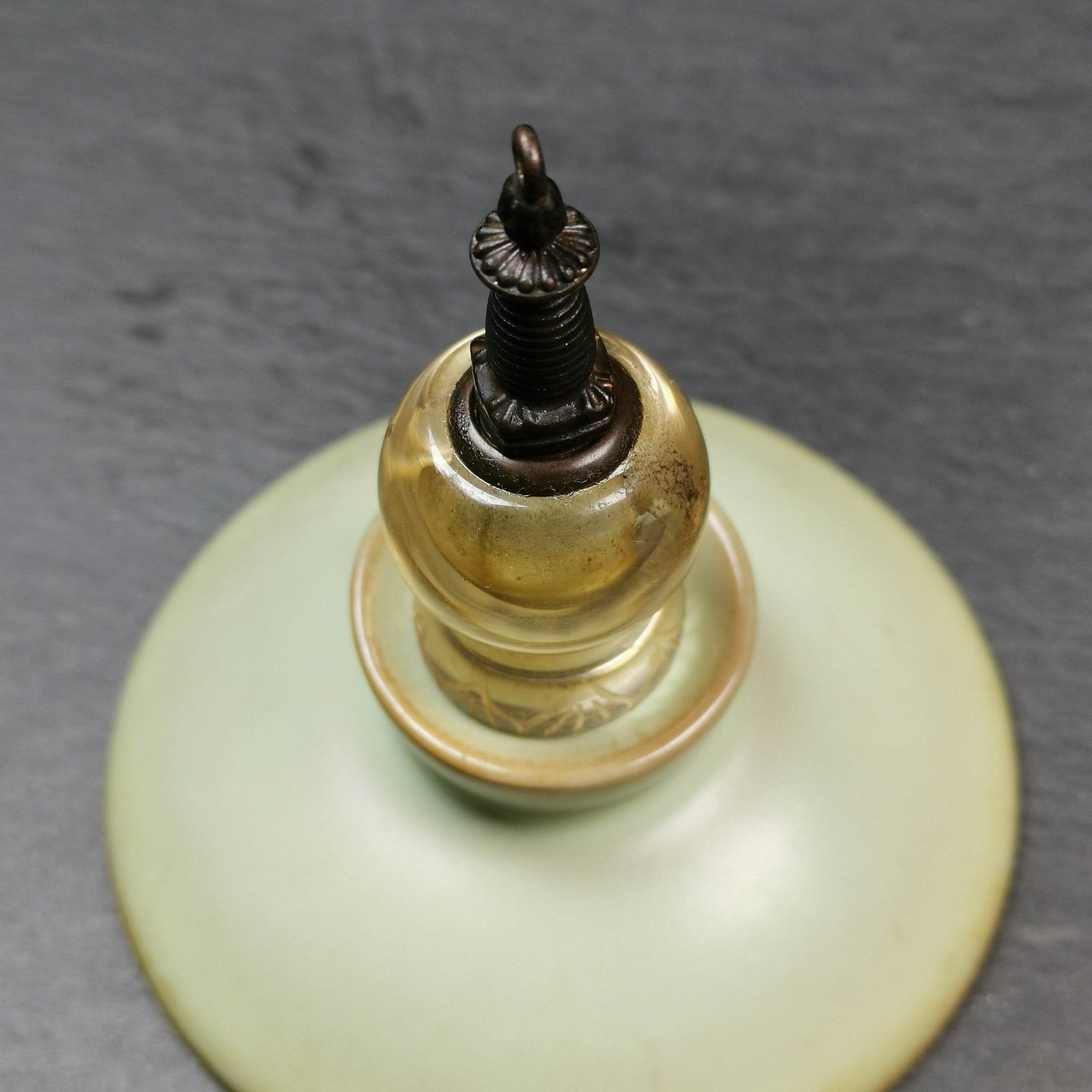 Buddhist Amulet,Crystal Stupa Pendant,Pagoda,Buddhist Tower,Gau Shrine - Gandhanra-ART