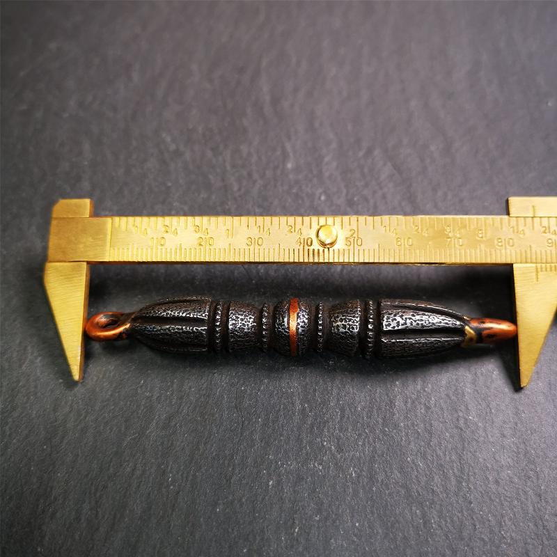 Nine-pronged Vajra Dorje Amulet,Tibetan Buddhism Ritual Implement 86mm