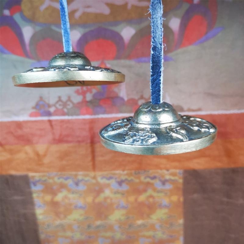 Brass Tingsha Set - Astamangal - 2.6"