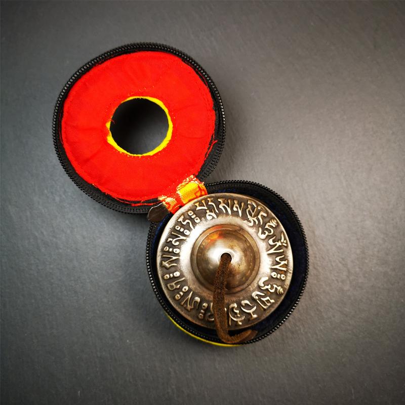 Gandhanra 2.7" Tibetan Cymbals,OM Mantra Tingsha Bell,Buddhism Ritual Implement,Handmade in Nepal