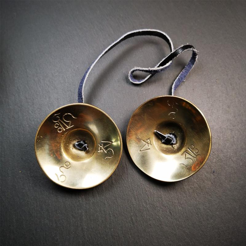 Bronze Tingsha Set - Om Mantra - 2.7"