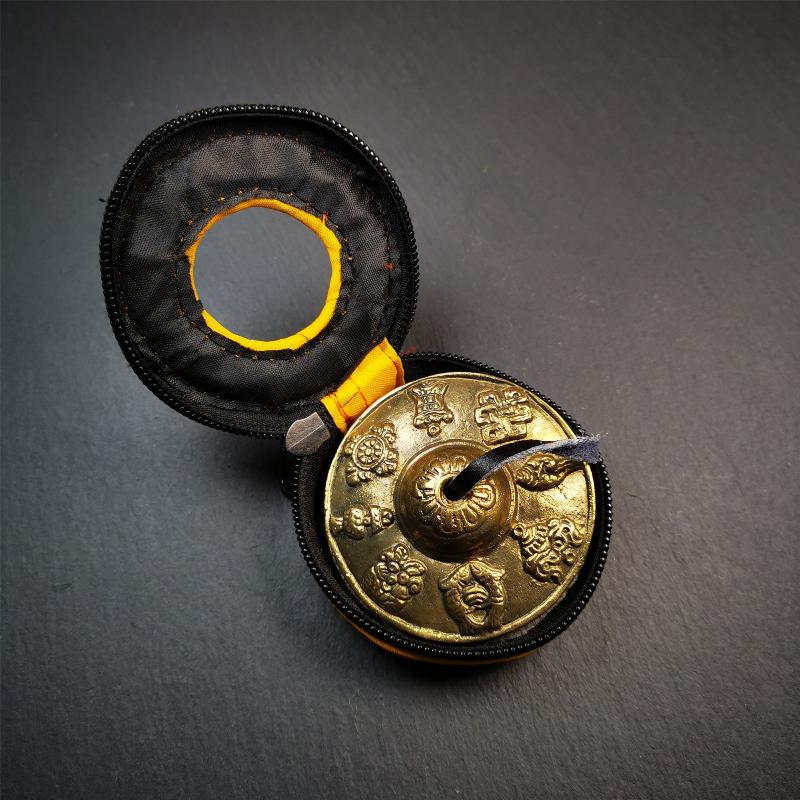 Brass Tingsha Set - Astamangal - 2.6"