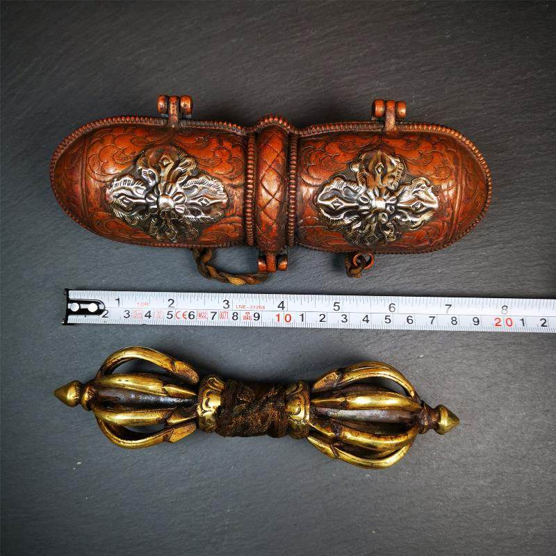 9 Pronged Vintage Vajra Dorje with Case - Gandhanra-ART