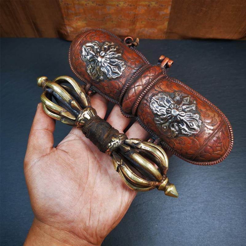 9 Pronged Vintage Vajra Dorje with Case - Gandhanra-ART