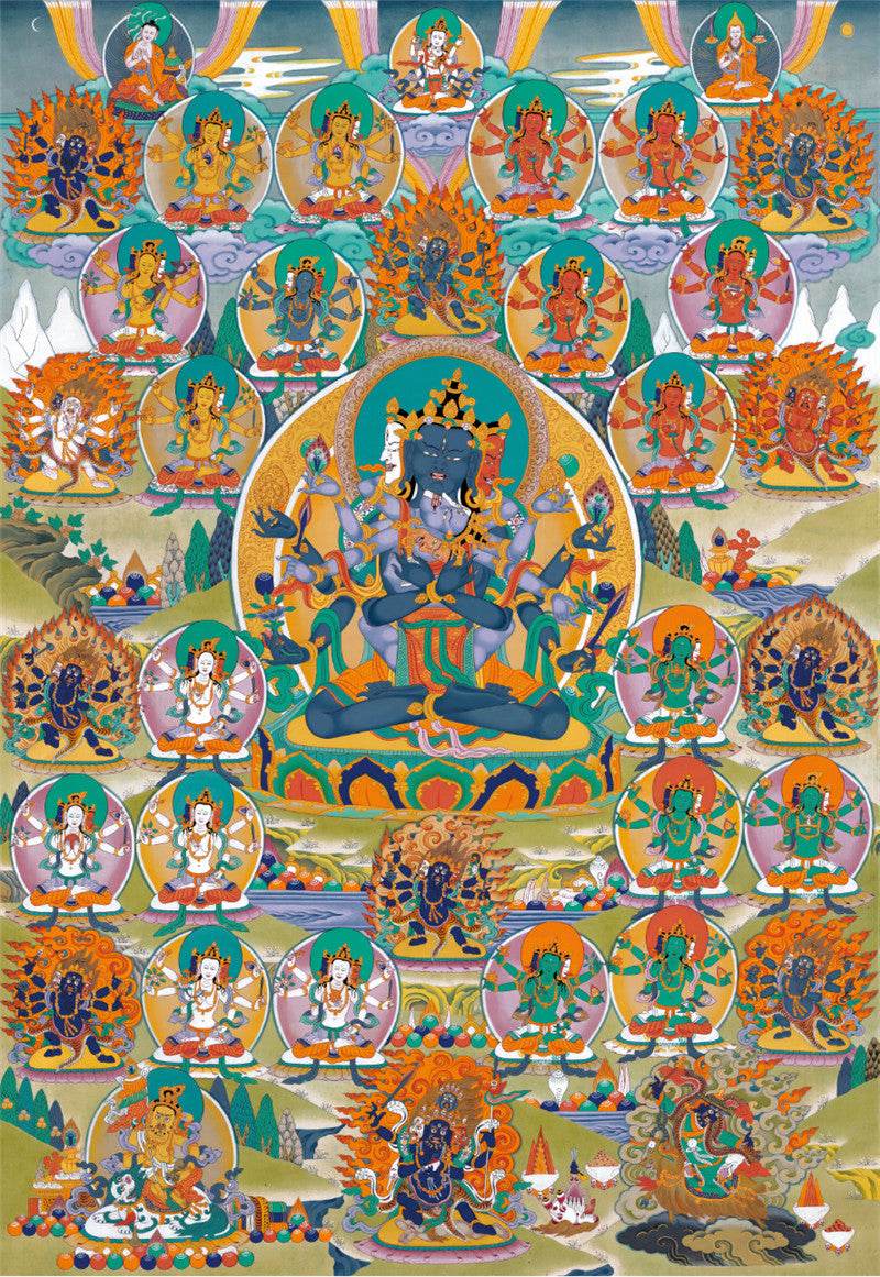 Guhyasamaja in Yab Yum - Gandhanra-ART