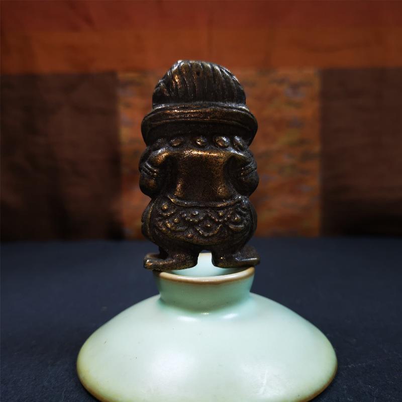 Gandhanra Handmade Tibetan Buddhist Statue,Amitayus Statue, Buddha Of Infinite Life,40 Years Old