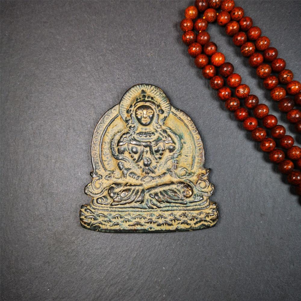 Gandhanra Handmade Tibetan Buddhist Statue,Amitayus Statue, Buddha Of Infinite Life,40 Years Old