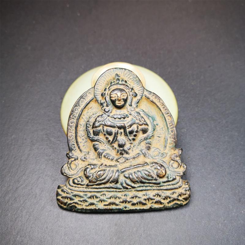 Gandhanra Handmade Tibetan Buddhist Statue,Amitayus Statue, Buddha Of Infinite Life,40 Years Old