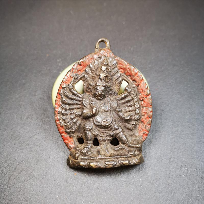 Gandhanra Vintage Tibetan Buddhist Statue,Yamantaka,Vajrabhairava,40 Years Old