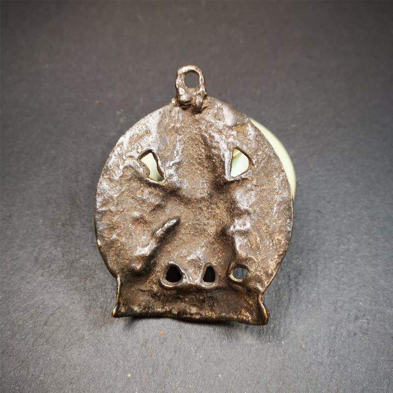 Gandhanra Vintage Tibetan Buddhist Statue,Yamantaka,Vajrabhairava,40 Years Old