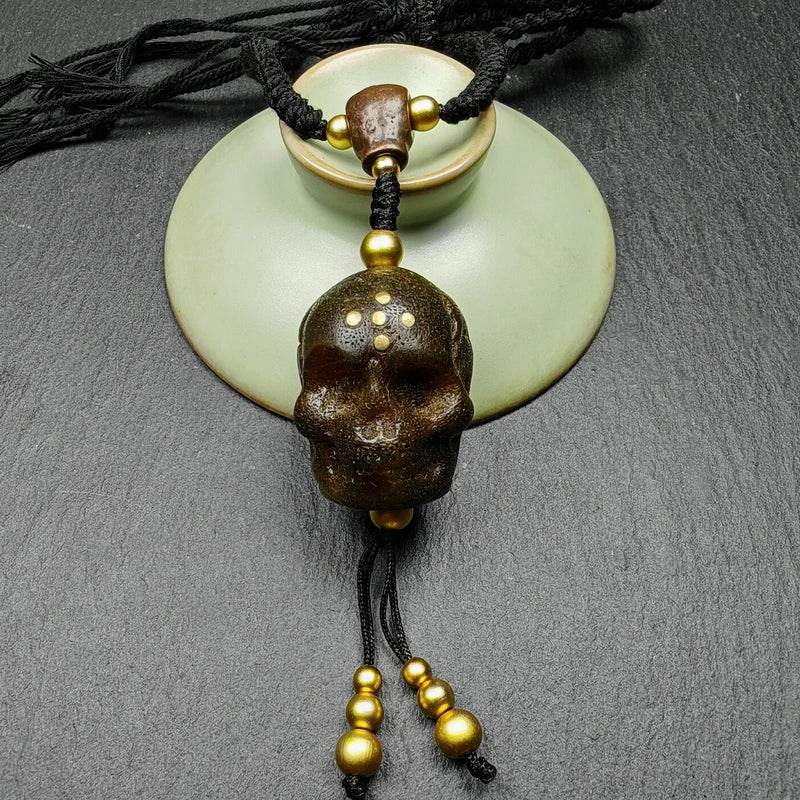 Amulet,Citipati Skull Charm - Gandhanra-ART