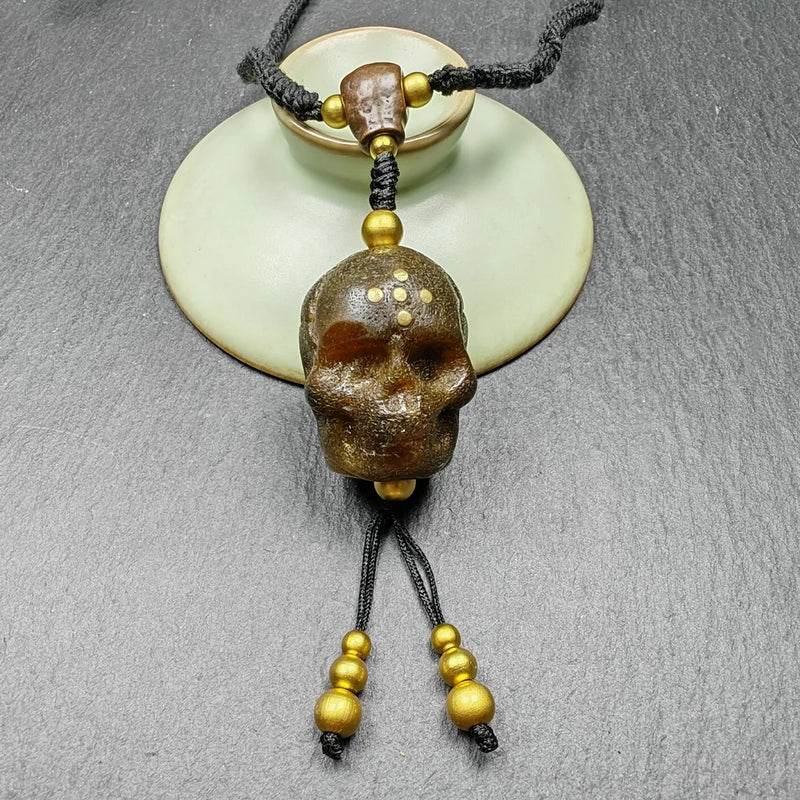 Amulet,Citipati Skull Charm - Gandhanra-ART