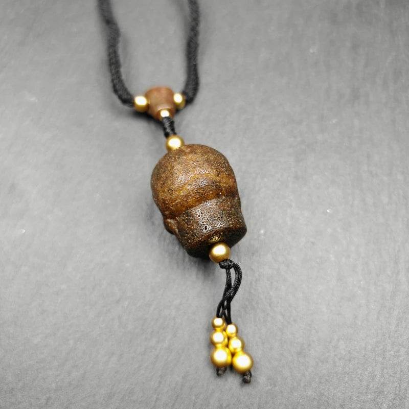 Amulet,Citipati Skull Charm - Gandhanra-ART