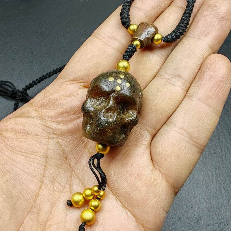 Amulet,Citipati Skull Charm - Gandhanra-ART