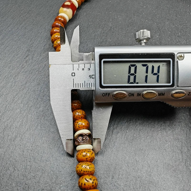 Old 8+mm 108 Lotus Seed Mala Necklace
