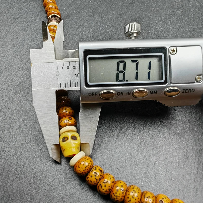 Old 8+mm 108 Lotus Seed Mala Necklace