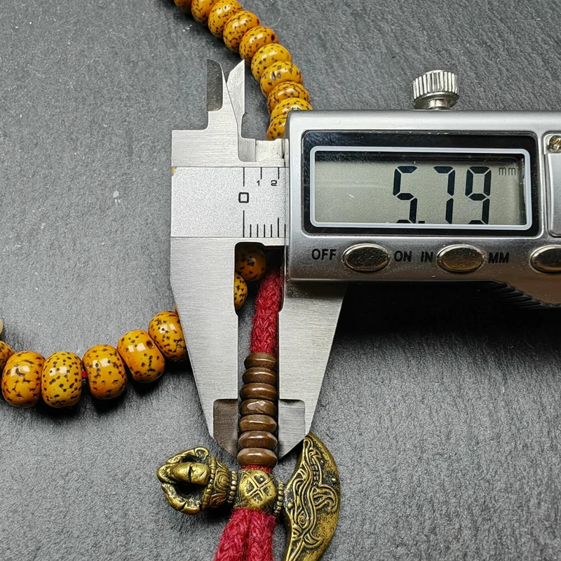 Old 8+mm 108 Lotus Seed Mala Necklace