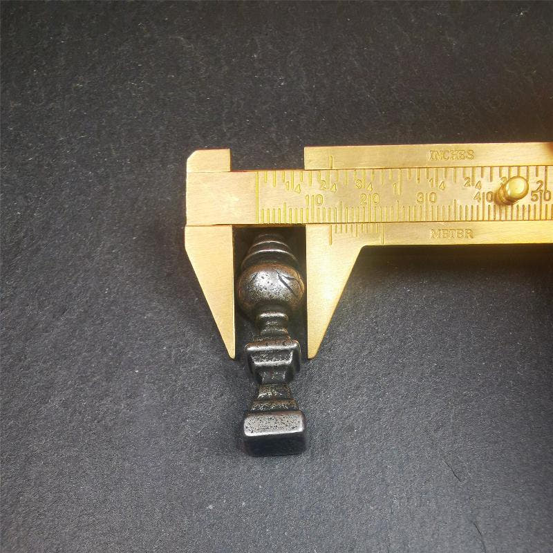 Stupa Amulet 2.16" - Tibetan Buddhist amulet, size reference
