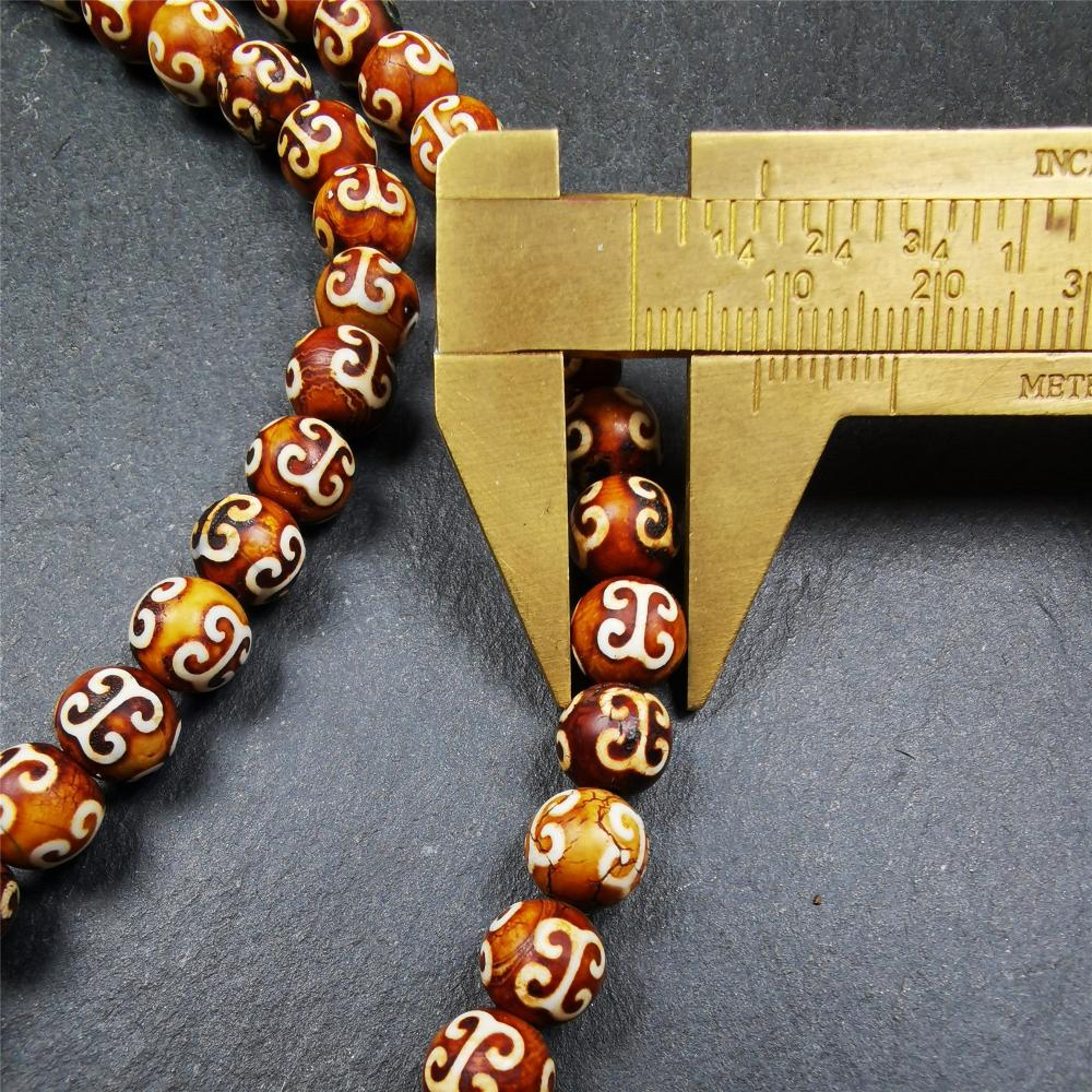 0.3" Shale Stone Mala,33"