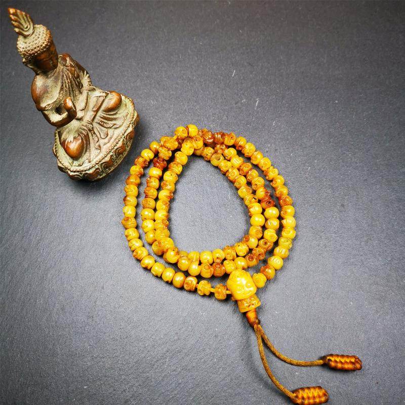 7mm Yak Bone Mala,66cm - Gandhanra-ART