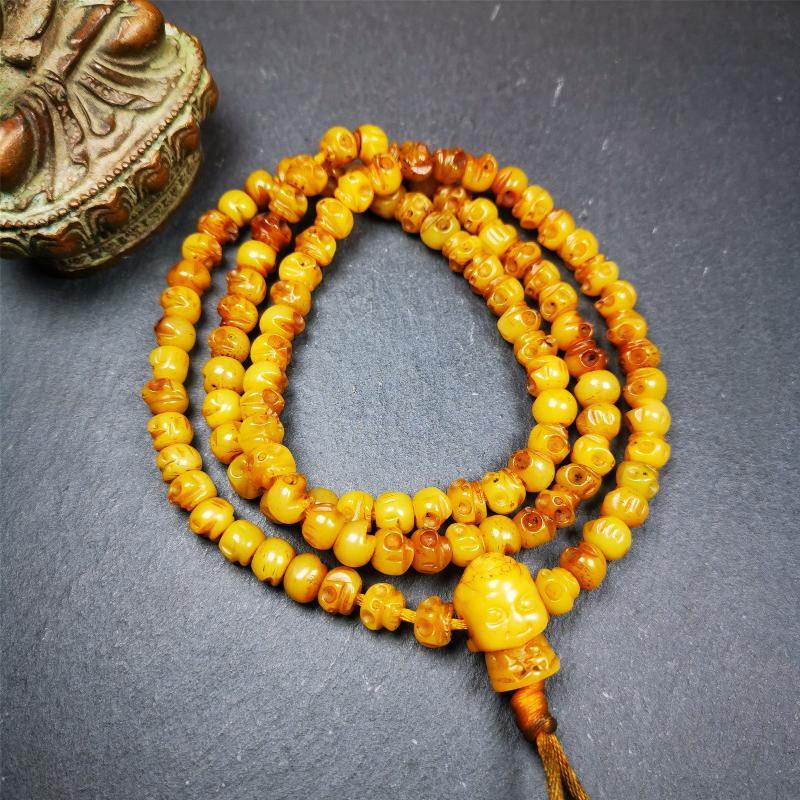 7mm Yak Bone Mala,66cm - Gandhanra-ART