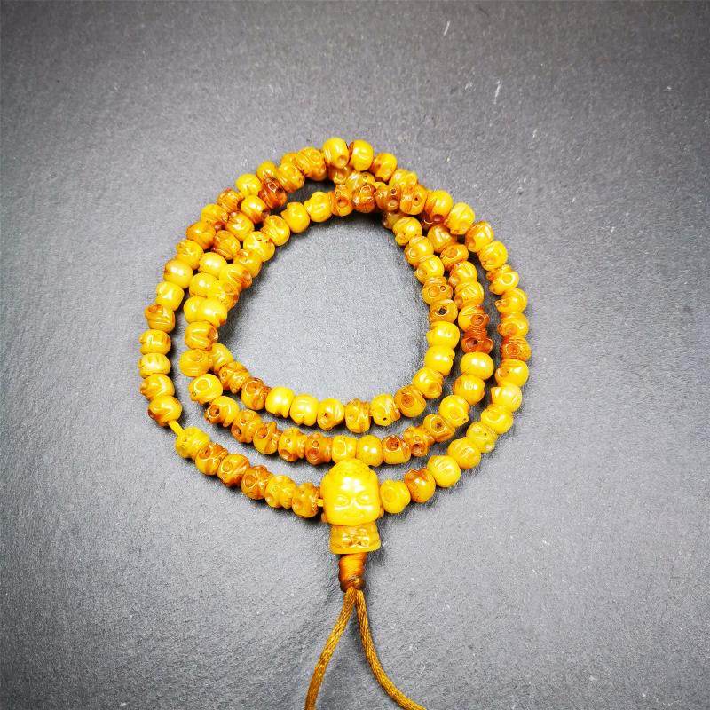 7mm Yak Bone Mala,66cm - Gandhanra-ART
