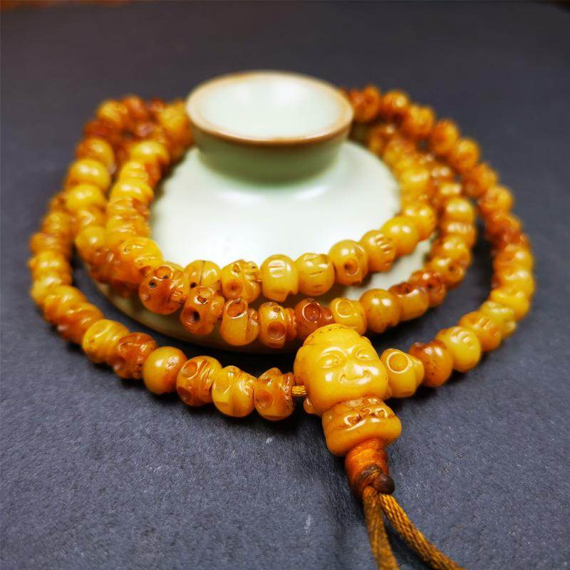 7mm Yak Bone Mala,66cm - Gandhanra-ART